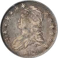 1824 Capped Bust Half Dollar. O-113. Rarity-1. EF-40 (PCGS).