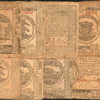 Continental Currency. Collection of (10) Continental Currency Notes from 1775 & 1776 Resolutions. Ve