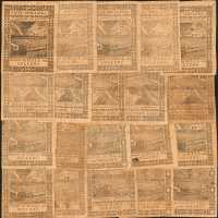Colonial Currency. Collection of (20) 1773 Pennsylvania Colonials. Very Fine to About Uncirculated.