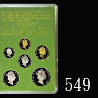 1994年澳洲精铸钱币5仙 - 2元一套六枚，皇家澳洲铸币厂，原套，未使用1994 Australia Proof Coin set of 5 Cents - $2, orig holder. UNC