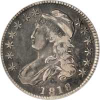 1818 Capped Bust Half Dollar. O-104a. Rarity-3. VF-30 (ANACS).