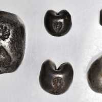 泰国。1864年蒙库，拉玛四世，子弹钱币部分套装。