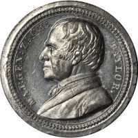 1848 Zachary Taylor. DeWitt-ZT 1848-13. White metal. 30.7 mm. About Uncirculated.