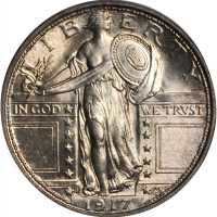1917-S Standing Liberty Quarter. Type I. MS-65 FH (PCGS). OGH.