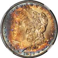 1879-S Morgan Silver Dollar. Unc Details--Artificial Toning (NGC).