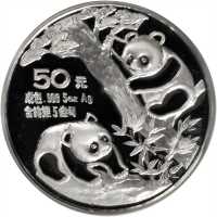 1990年50元。熊猫系列。
