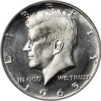 1965 Kennedy Half Dollar. SMS. MS-67 Cameo (PCGS).
