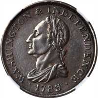 1783 (ca. 1820) Draped Bust Copper. Musante GW-106, Baker-2, Vlack 13-J, W-10300. Rarity-2 (for the 