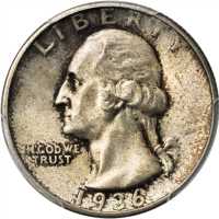 1936-D Washington Quarter. MS-64 (PCGS).