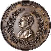 1864 George McClellan. DeWitt-GMcC 1864-7. Copper. 34 mm. MS-64 BN (NGC).