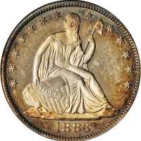 1883 Liberty Seated Half Dollar. Proof-60 (NGC). OH.