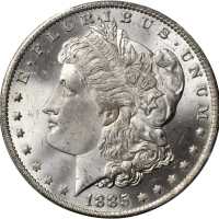 1885-O Morgan Silver Dollar. MS-65 (PCGS).