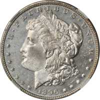 1896 Morgan Silver Dollar. MS-65+ PL (NGC).
