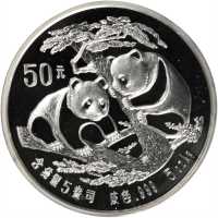1988年50元。熊猫系列。