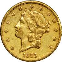1885-CC Liberty Head Double Eagle. EF-40 (PCGS).