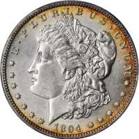 1894 Morgan Silver Dollar. AU-58 (PCGS).