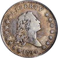 1794 Flowing Hair Half Dollar. O-106, T-4. Rarity-6-. Fine-12 (PCGS).