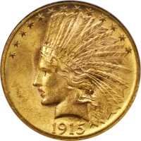1915 Indian Eagle. MS-63 (NGC).