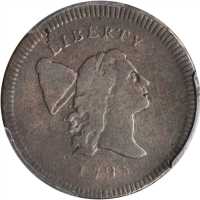 1795 Liberty Cap Half Cent. C-5b. Rarity-4. Plain Edge, No Pole. Thick Planchet. Good-6 (PCGS).