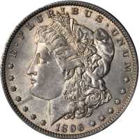 1896-O Morgan Silver Dollar. MS-61 (PCGS).