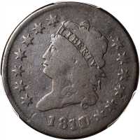 1811/0 Classic Head Cent. S-286. Rarity-3. Good-4 (PCGS).