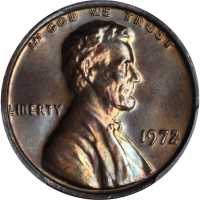 1972 Lincoln Cent. FS-101. Doubled Die Obverse. MS-66 BN (PCGS).