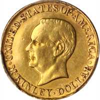 1917 McKinley Memorial Gold Dollar. AU Details--Ex Jewelry (PCGS).