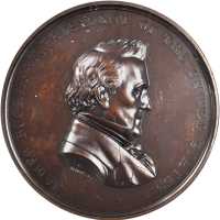 1860 (Post 1861) Japanese Embassy Commemorative Medal. Bronze. 76 mm. By Anthony C. Paquet. Julian C