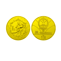 1980年第十三届冬奥会纪念铜币24克男子速降(厚) PCGS Proof 67