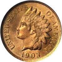 1903 Indian Cent. MS-65 RD (PCGS). CAC.