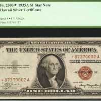 Fr. 2300*. 1935A $1 Hawaii Emergency Star Note. PCGS Gem New 65 PPQ.