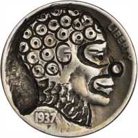 1937 Clown. Host coin Fine.