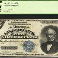 Fr. 335. 1891 $50 Silver Certificate. PCGS Very Fine 30.