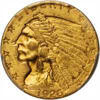 1926 Indian Quarter Eagle. MS-63 (PCGS).