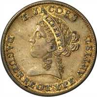 Louisiana--New Orleans. Lot of (2) Merchant Tokens. Brass.