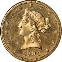1901-S Liberty Head Eagle. MS-64 PL (NGC).