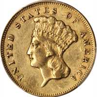 1861 Three-Dollar Gold Piece. EF Details--Scratch (PCGS).