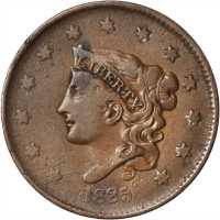 Lot of (4) 1835 Matron Head Cents.