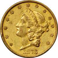1873-CC Liberty Head Double Eagle. EF-45 (PCGS).