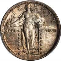 1917 Standing Liberty Quarter. Type II. MS-64 FH (PCGS).