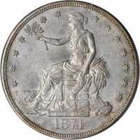 1874-S Trade Dollar. MS-63 (PCGS). CAC.