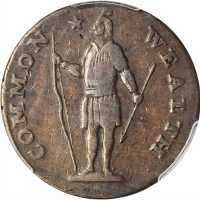 1788 Massachusetts Cent. Ryder 6-N, W-6240. Rarity-3-. No Period after MASSACHUSETTS. VF-25 (PCGS).