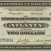 Fr. 762 (W-415-F). 1918 $2 Federal Reserve Bank Note. Atlanta. PCGS Superb Gem New 67 PPQ.