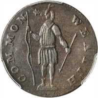 1788 Massachusetts Cent. Ryder 3-E, W-6220. Rarity-4-. Period after MASSACHUSETTS. AU-50 (PCGS).
