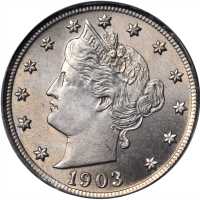 1903 Liberty Head Nickel. MS-65 (PCGS). CAC.