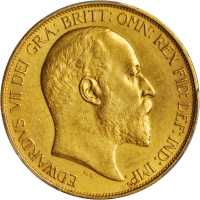 1902年英国5英镑金币。