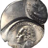 Undated (1999) State Quarter. Pennsylvania--Double Struck, Both Strikes Off Center--MS-66 (NGC).
