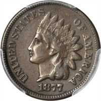 1877 Indian Cent. VF-35 (PCGS).