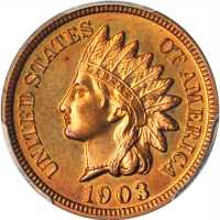 1903 Indian Cent. Proof-65 RB (PCGS).