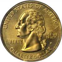 1999-P State Quarter. Connecticut--Struck on an Experimental Planchet--MS-66 (PCGS).